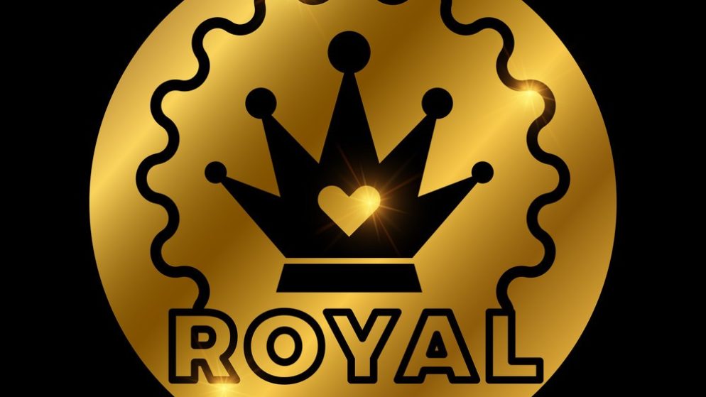 Royal casino golden vector design